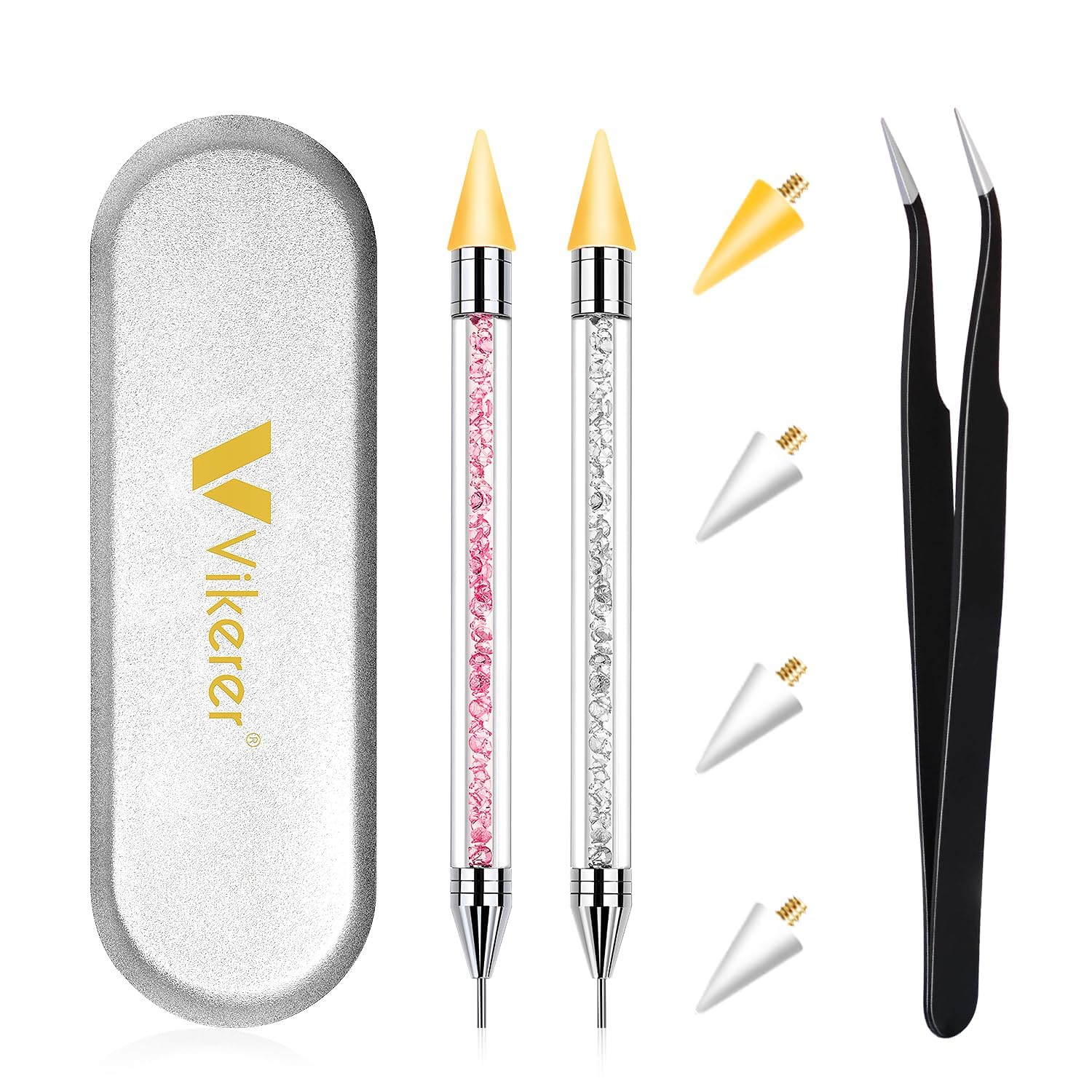 Vikerer Rhinestone Picker Tool, Bedazzling Pen Dotting Tools