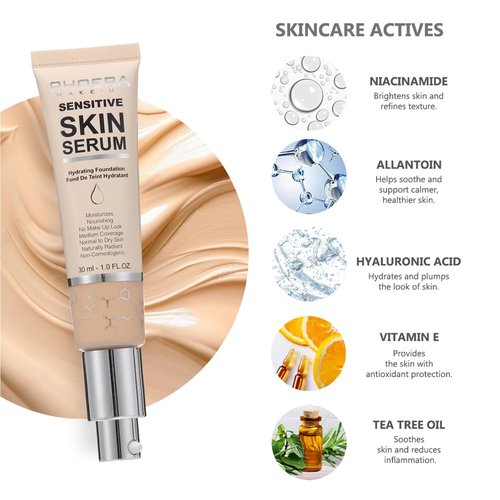 PHOERA Foundation Full Coverage,and 2024 New PHOERA Foundation Makeup for Mature Skin, Wrinkles Matte Natural Finish for a Flawless Complexion with Medium Coverage (102+N02/Nude+Nude)