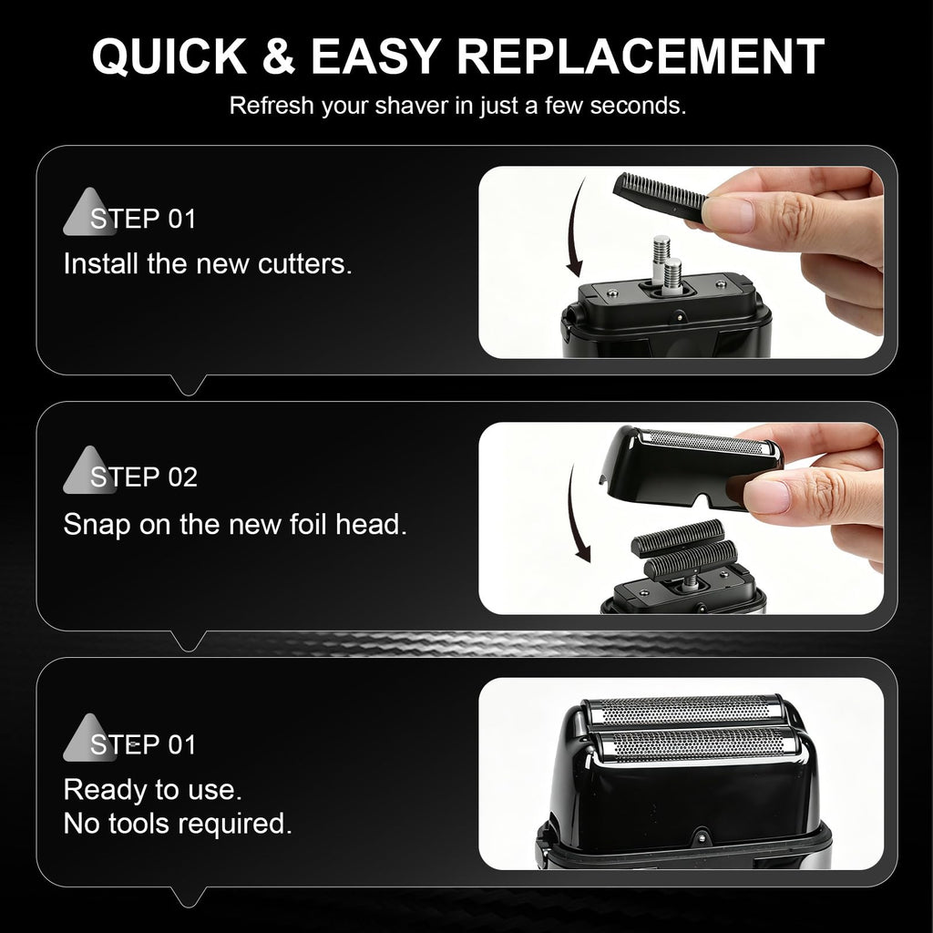 1-Pack Replacement Head Foil for BaBylissPRO UV Double Foil shaver
