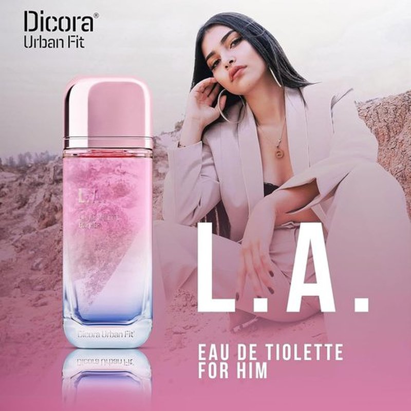 Dicora Urban Fit LA Perfume for Women | Long-Lasting Fragrance with Raspberry, Lychee & Rose - 5.07 oz EDT Spray