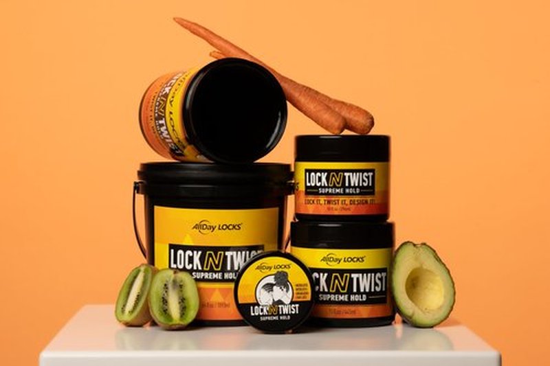 AllDay Locks Lock N Twist Supreme Hold - Extreme Styling Control for Locs, Microlocs, Twists, and Retwists, Provides Edge Control, Strong Hair Gel for Women and Men - 32 oz Jar