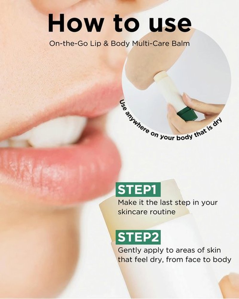 EASYDEW Barrier Lip & Multi Balm – Hydrating and Soothing Multi-Care Stick for Lips, Face, Neck and Body - EGF Peptide, Hyaluronic Acid, Elastin, Collagen, Panthenol - All in One Moisturizer, 0.34 oz.