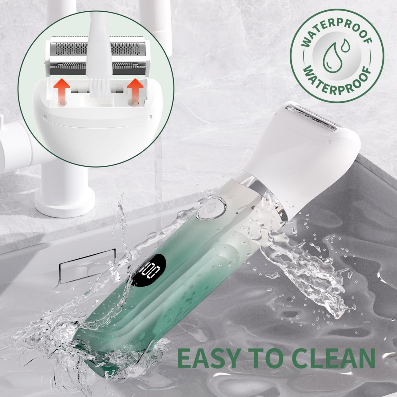 Electric Razors for Women, Painless Bikini Trimmer for Silk Skin
