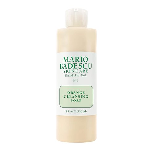 Mario Badescu Orange Cleansing Soap - AHA-Enriched Cream Face Cleanser for Dry Skin - Gentle Exfoliant