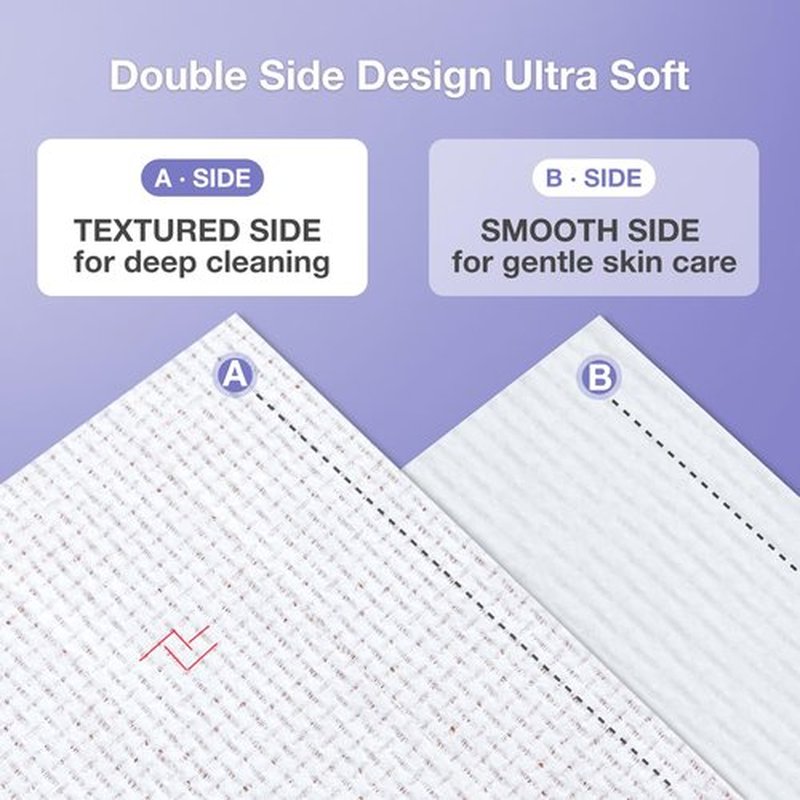 2 Pack (80 Count) Disposable Face Towel, Biodegradable Ultra Soft Face Towelettes Disposable, Makeup Remover Dry Wipes Tissue for Women, Facial Towels for Sensitive Skin