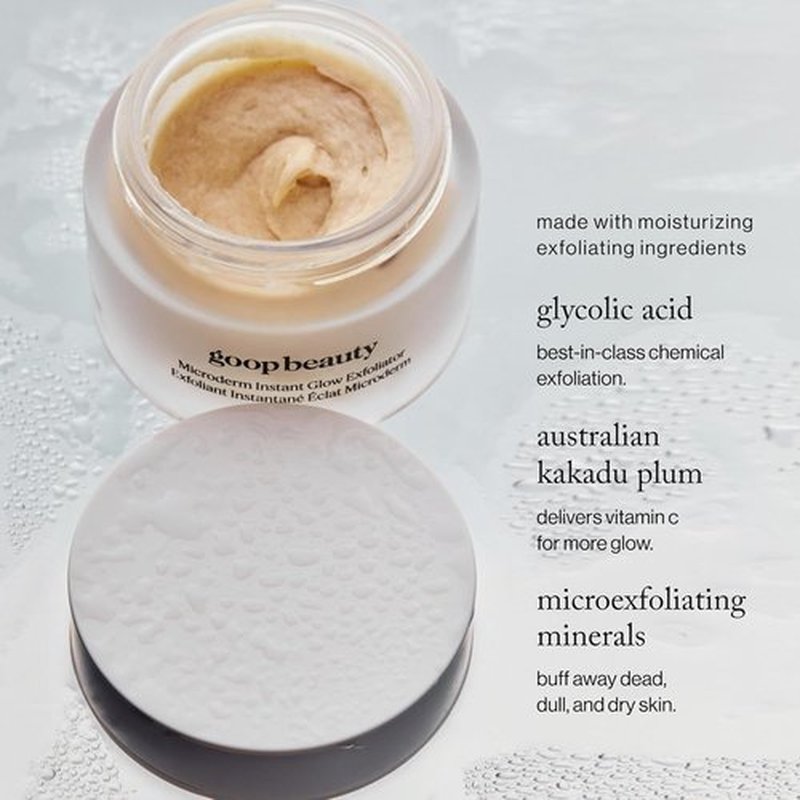 Goop Beauty Microderm Exfoliator - Smooth Textured Skin with Microdermabrasion Scrub | 0.5 fl oz