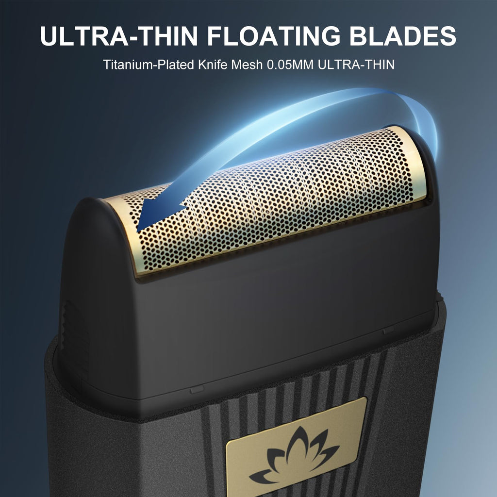 Dumite Foil Bald Shavers for Men, Powerful Motor Electric Razor, Head Shavers, Men's Foil Beard Trimmer, Cordless Rechargeable LED Display