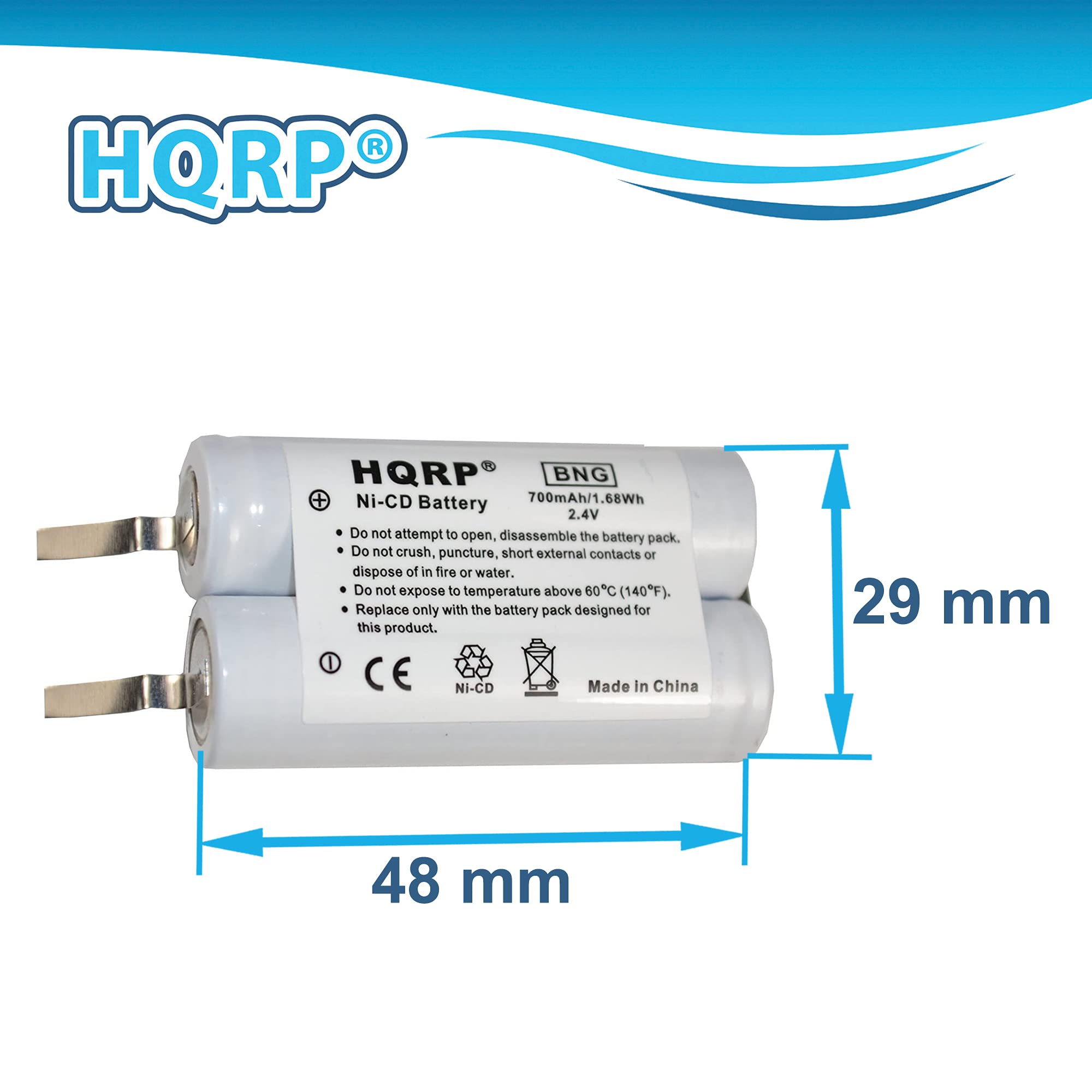 HQRP Battery Compatible with Philips Norelco 6863XL 6865XL 6866XL 6867XL 6885XL 6886XL HQ8885 Razor/Shaver Plus Screwdriver