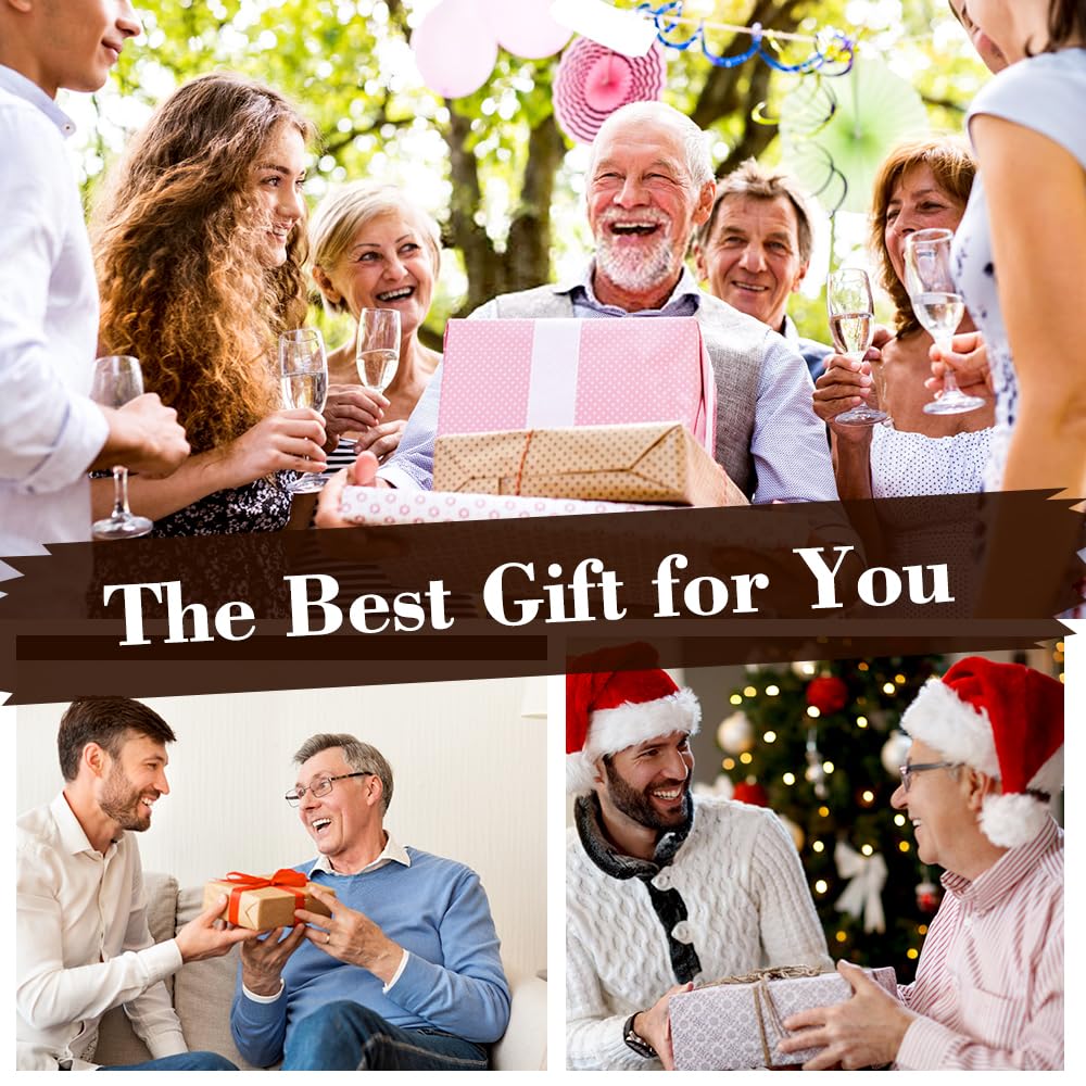 Retirement Gifts for Men 2025, Funny & Cool Happy Retirement Gift for Friends, Coworker, Dad, Grandpa,Retirees,Boss, Best Retired Gifts Basket for Him Include Mugs Wind Chimes,Socks,Candle,Resin Pen