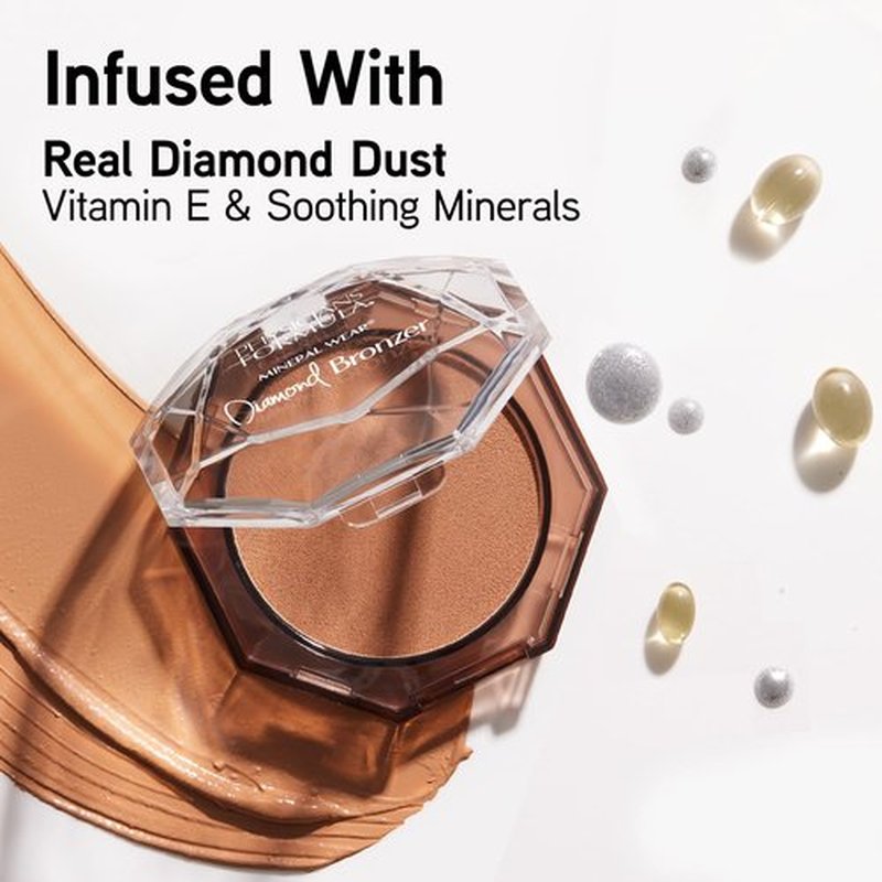 Physicians Formula Mineral Wear® Diamond Bronzer - Weightless Creamy Powder-Serum for Dewy Finish & Pore Minimization - Bronze Gem