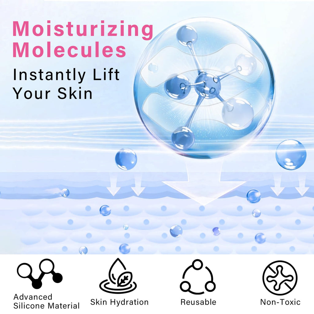 UQWUQW Anti Wrinkle Patches for Lip - Overnight Smoothing Wrinkles - Anti-Wrinkle Silicone Facial Patches, Fine Lines Wrinkle Patches for Smile Line & Lip Area,6Pcs