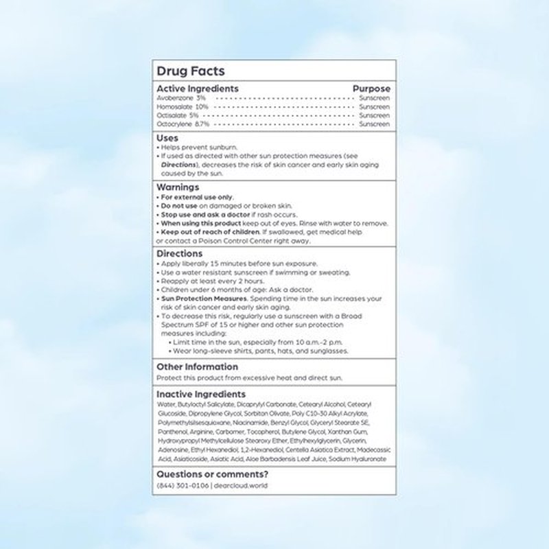 dearcloud Tone Blur Essence Sunscreen SPF 50+ PA++++ – Korean Sunscreen for Face, Primer with Vegan Ingredients (1.69 fl oz)