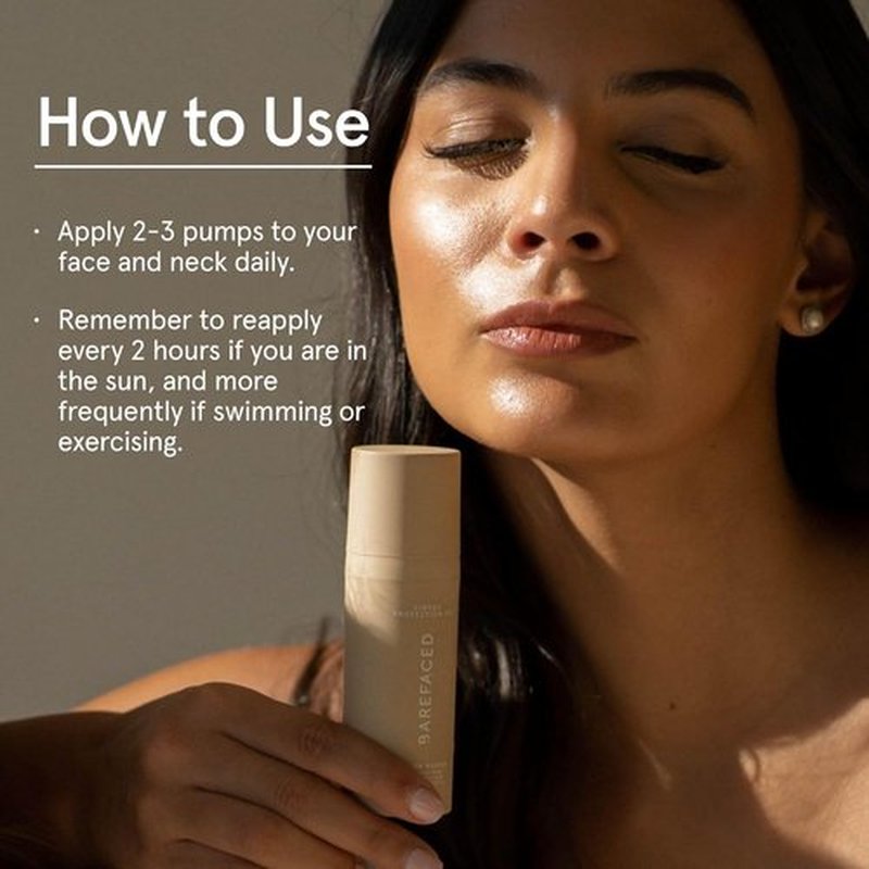 Barefaced Tinted Protection SPF 50+ | Broad-Spectrum Sunscreen with Zinc Oxide & Niacinamide – Oil-Free Hydration & Anti-Aging (60ml)