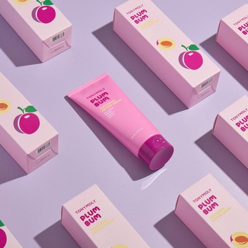 TONYMOLY Plum Bum Tightening Peptide Serum - Firming & Hydrating Body Serum with Plum Extract, 6.76 Fl Oz