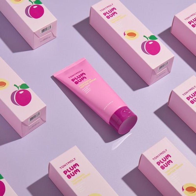 TONYMOLY Plum Bum Tightening Peptide Serum – Firming & Hydrating Body Serum with Plum Extract, Vitamin C & Glycerin, 6.76 fl oz