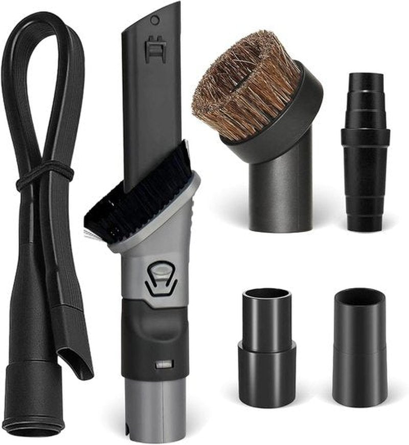 Shark Vacuum Cleaner Attachments - 6PCS 2-in-1 Crevice & Dusting Brush Combo | Flexible Tool Set for HV322, HV320, HV301, NV600, NV340