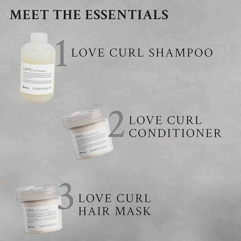 Davines LOVE Curl Shampoo, Enhancing Volume Taming Gentle Formula for Wavy and Curly Hair - Softens, Hydrates, and Boosts Curl Elasticity with Almond Extract, 16.9 Fl Oz