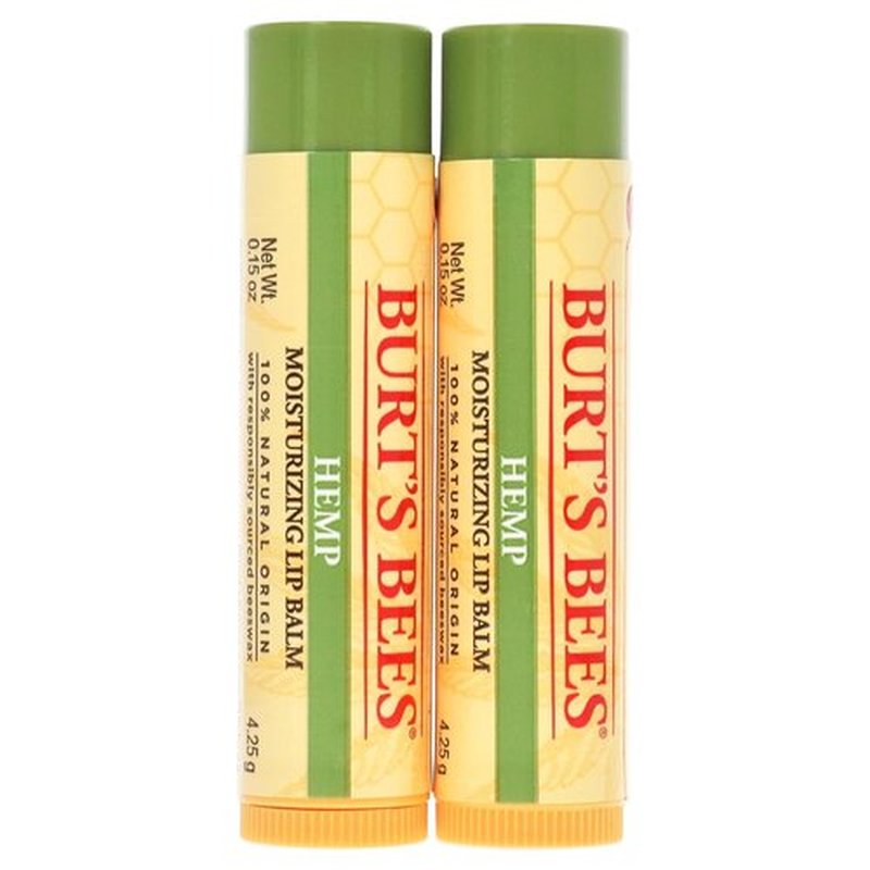 Burt's Bees Hemp Lip Balm - Deeply Moisturizing Formula | Unisex 2 oz Size