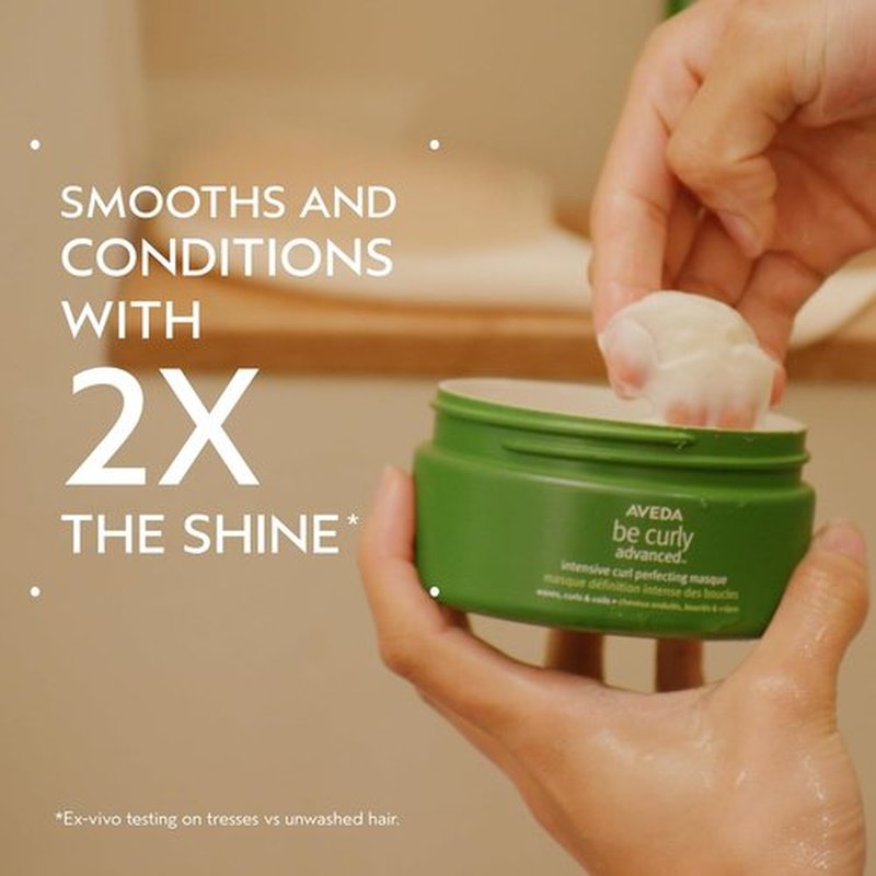 Aveda Be Curly Masque - Advanced Intensive Curl Perfecting Treatment | Deep Conditioning for Curly, Coily & Wavy Hair | Frizz Control | Silicone & Sulfate Free