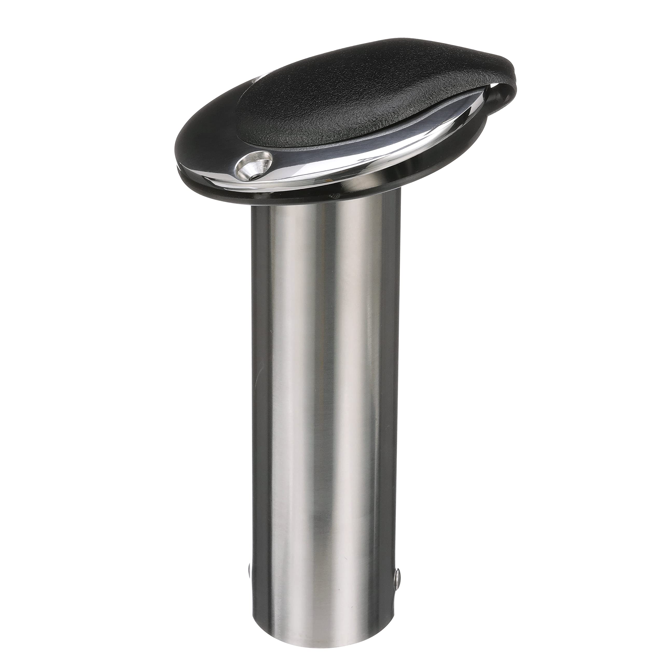 Attwood 66364-7 Stainless Steel Flush Mount Rod Holder, 2-Inch Diameter, 7 ½ Inches Long, 0-Degree Top Flange, Open Base End
