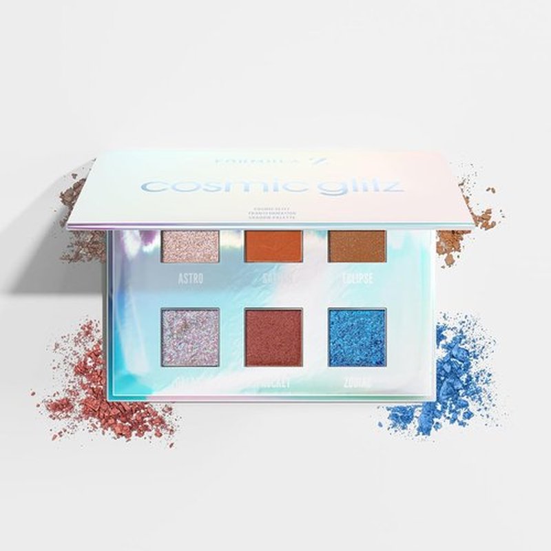 Formula Z - Cosmic Glitz Eye Shadow Palette | Longwearing, Richly Pigmented Glitter Shades - 1 Pc