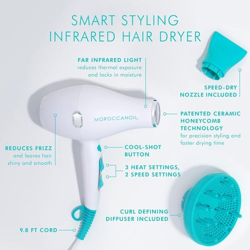 Moroccanoil Infrared Hair Dryer - Smart Styling Technology for Effortless Drying