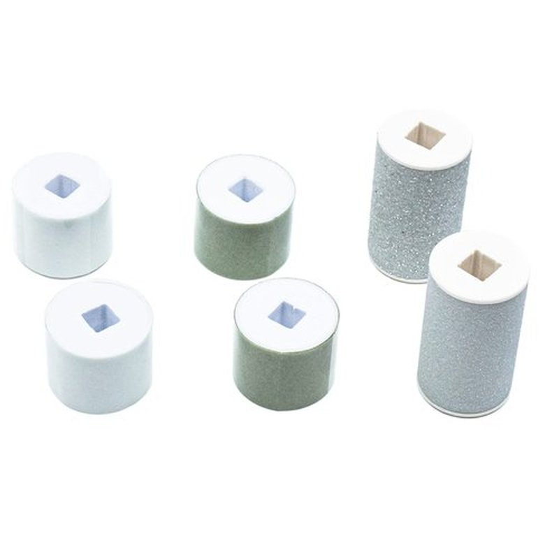 Refill Rollers for Own Harmony Electric Nail File Set & Foot Callus Remover - (4 in 1) Best Mani Pedicure Tools - Refills 6 Pack Replacement Roller Heads (Buffing, Filing, Polishing, Callus Removal)