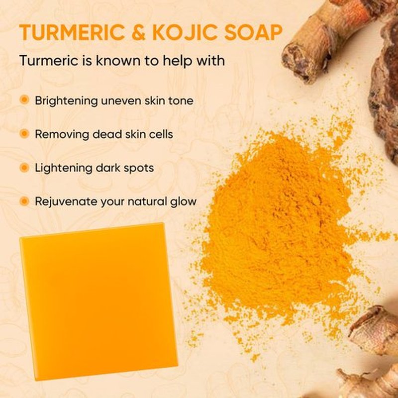 Turmeric Face Wash Set, Turmeric Facial Cleanser & Turmeric Soap Bar & Oil for Face & Body Suit to All Skin Type, Protect Sensitive Skin Improve Skin Condition Soothing Irritation