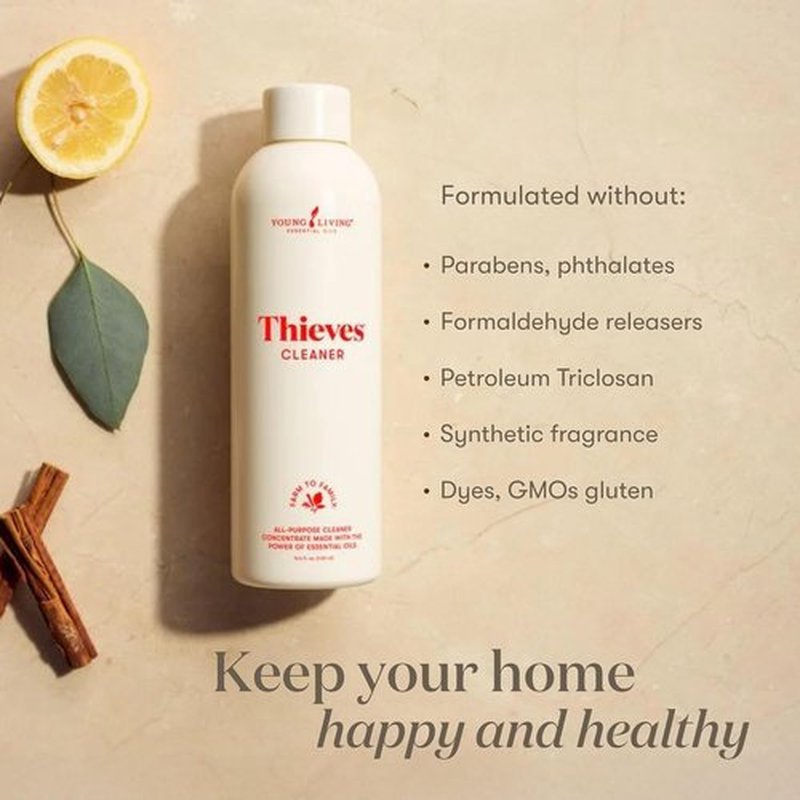 Thieves Household Cleaner - Plant-Based Multi-Surface Solution | 14.4 oz | Infused with Essential Oils for Home Cleaning
