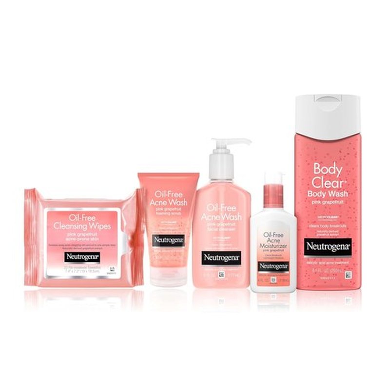 Neutrogena Oil-Free Acne Moisturizer - 0.5% Salicylic Acid Treatment | Pink Grapefruit, 4 fl. oz