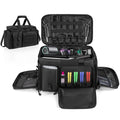 LASUK Barber Hairdresser Bag Supplies Bag with Adjustable Dividers, Barber Tools Storage Hair Clipper Case Organizer for Scissors Clippers Trimmers & Haircut Kits, Barber Travel Case