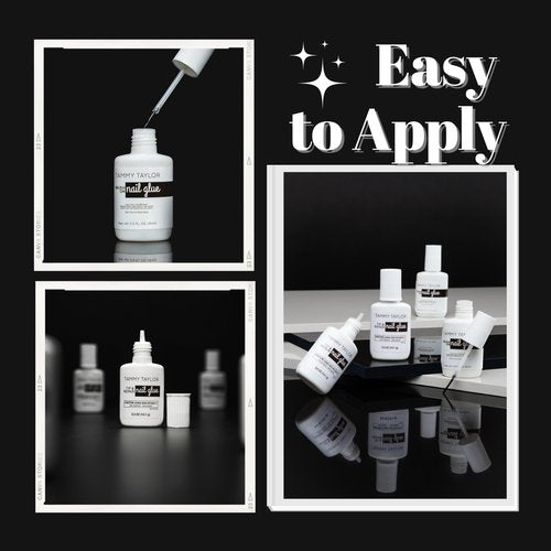 Tammy Taylor Tip and Nail Repair Dry Clear Gel Nail Glue for Press on Nails, Acrylic Nail Tips & Natural Breaks, Cure Under UV/LED, Solid Nail Adhesive Gel Glue for Nails and Extensions
