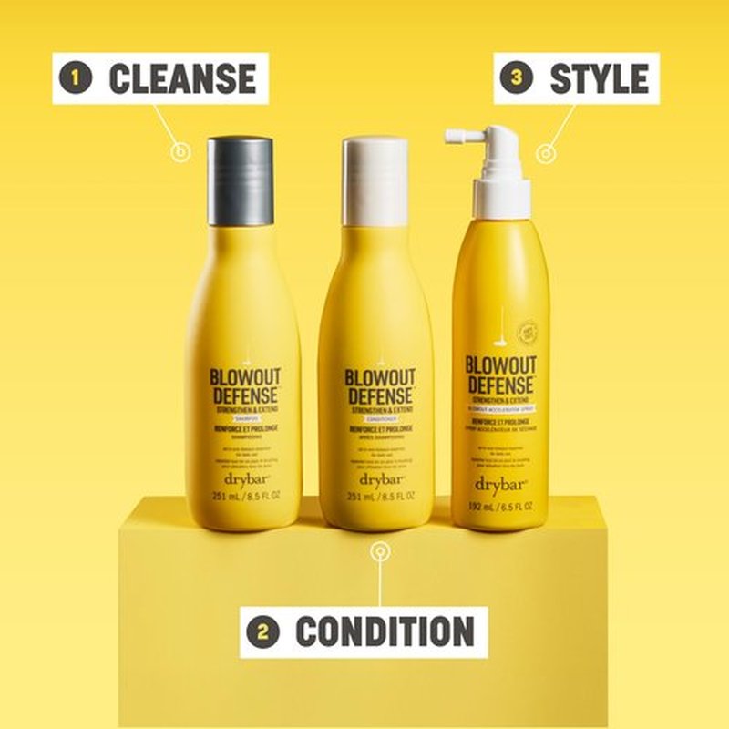 Drybar Blowout Defense Strengthen & Extend Shampoo, Hydrates, Detangles, Reduces Breakage, and Maintains Smooth, No Build-Up, Long-Lasting Blowouts