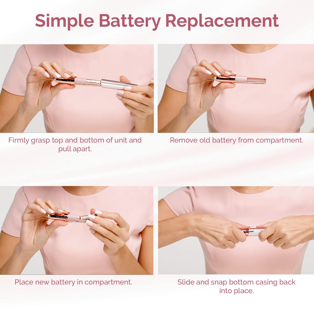 Finishing Touch Flawless Brows Remover, Electric Eyebrow Razor for Women with LED Light for Instant and Painless Hair Removal