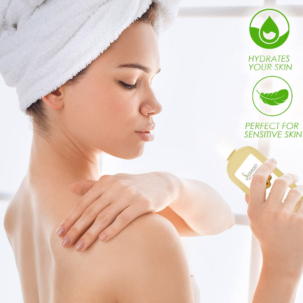 Soapeauty APRICOT KERNEL OIL Cold Pressed 100% Pure Natural Apricot Oil for Skin, Face, Hair Carrier for Essential Oils, Massage | 4 OZ