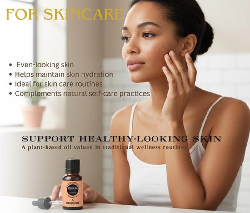 Earth N Pure Babchi Oil (Bakuchi Oil) Cold Pressed, Natural & Therapeutic Grade with Glass Dropper - 100 ml