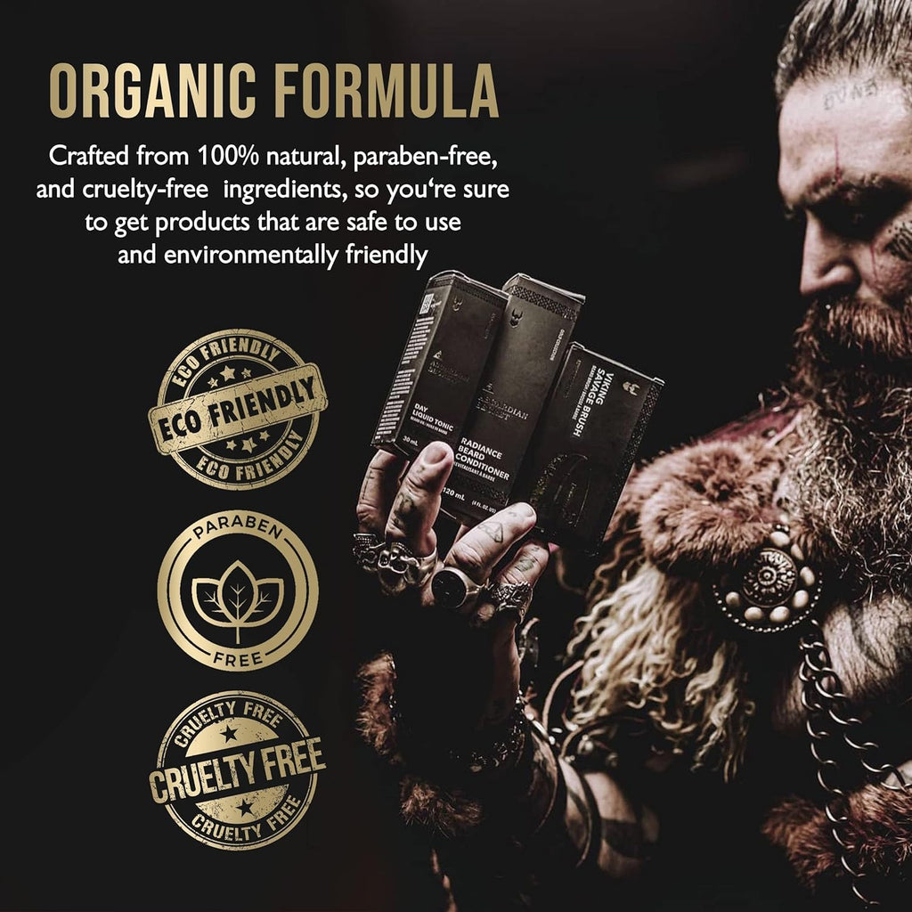 Ultimate Beard Growth Kit for Men by The Beard Struggle - Balm, Cream, Brush, Comb, Oil, Wash, & Conditioner for Moisturizing Beard - Asgardian Secret, Gold Collection
