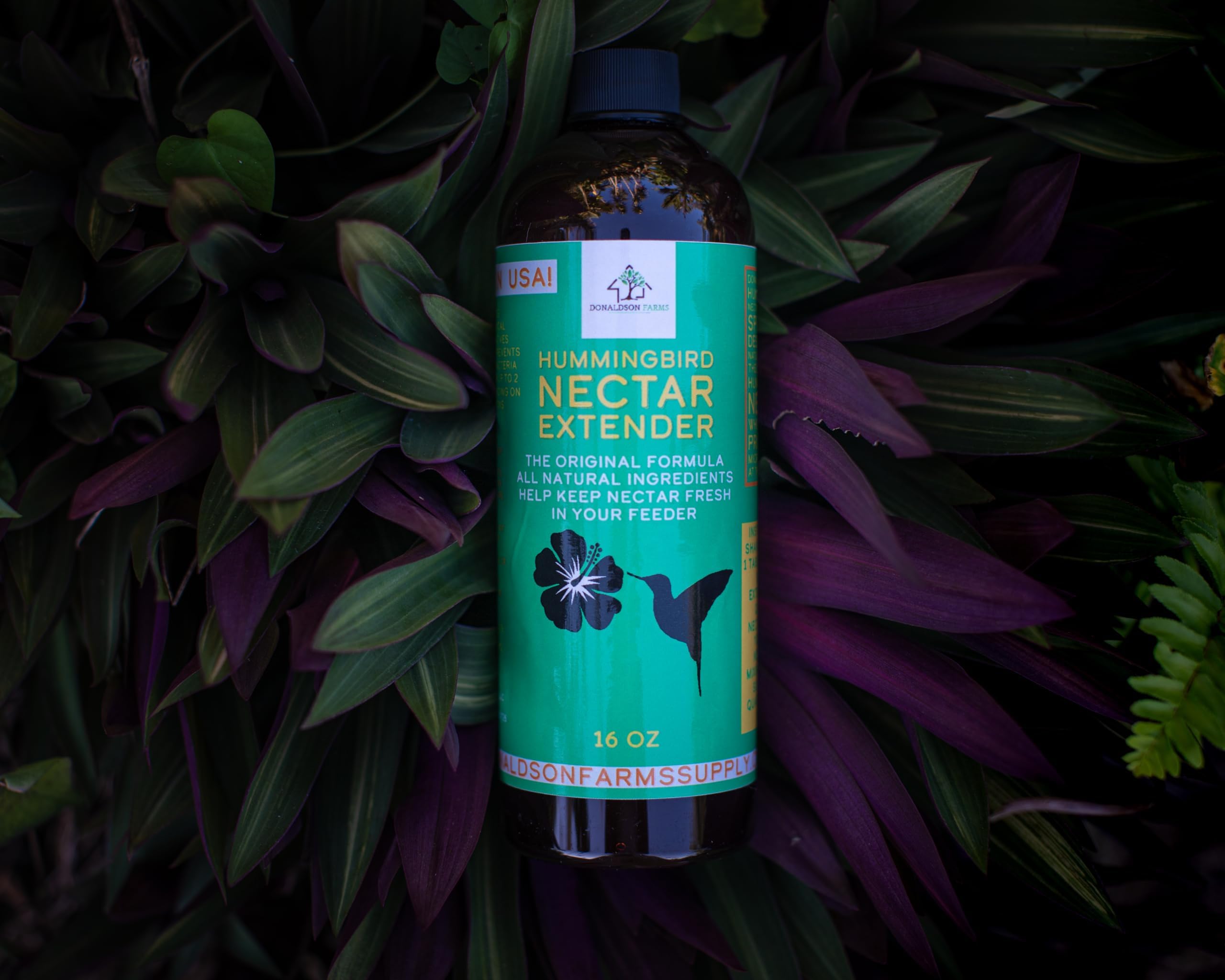 Hummingbird Nectar Extender – Extends Nectar Life and Attracts Hummingbirds Naturally All Organic Keeps Fresh Longer - Enjoy Clear Without Frequent Changes – 16 oz Bottle