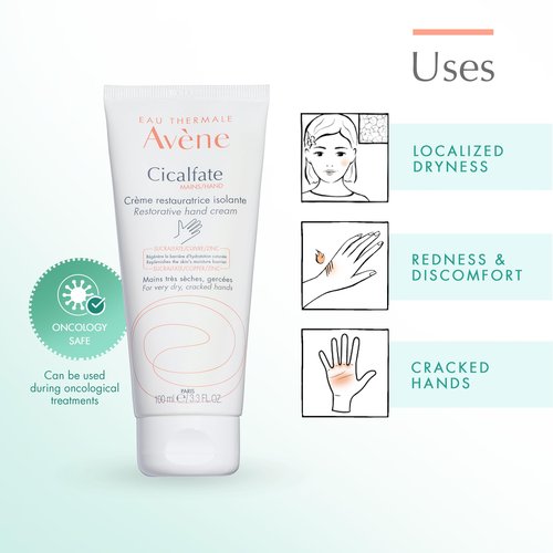 Avène Cicalfate Hand Cream, Intense Nourishing Lotion for Dry Cracked Hands, 3.3 Oz