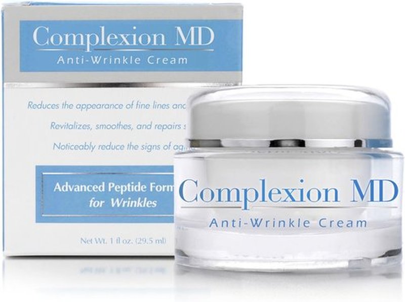 Complexion MD Advanced Anti-Wrinkle Cream - Clinically Tested Multi-Peptide & Hyaluronic Acid - Hypoallergenic Face Moisturizer for All Skin Types - 1 Ounce