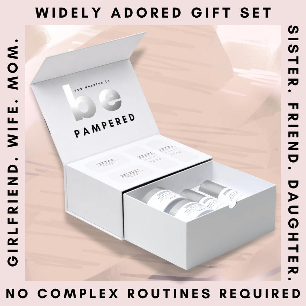 dûamou IV01 Gift Set For Women - Luxury Rejuvenating Pampering Self-care Skincare Set | Premium Gift Box with 4 Full-Size Products, Perfect Gifts for Women