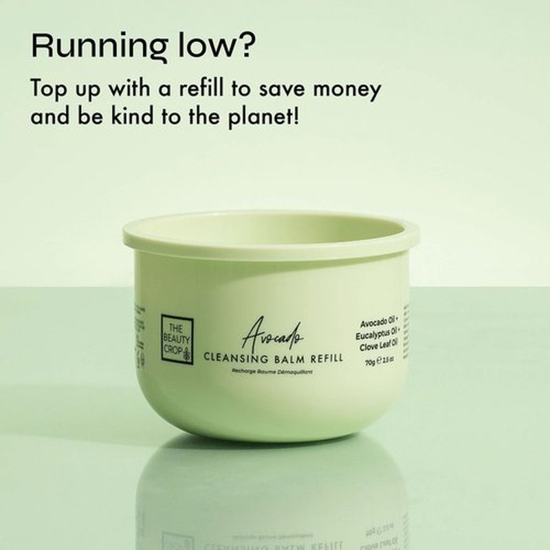 The Beauty Crop Avocado Refillable Cleansing Balm - Nourishing & Hydrating - 100 ml