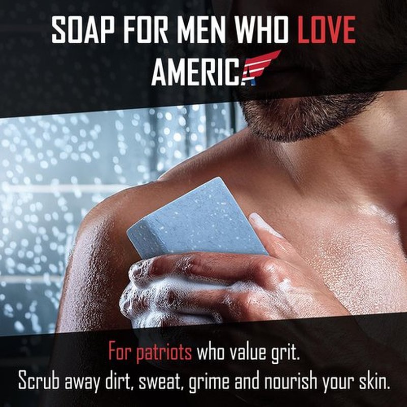Right Wing Naturals Bar Soap Gift Set for Men | Handcrafted Cold-Pressed | Handmade Organic Soap for Men | Most Popular Flavors | Natural Scented Men’s Bar Soap| Pack of 5 Bars