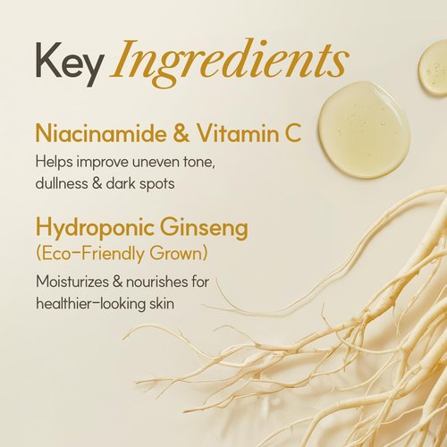 The Face Shop Ginseng Glow Essence Toner - Improves Skin Elasticity, Glowy Finish, for Dull & Dry Skin, with Korean Ginseng, Anti Aging, Korean Skincare, 150ml / 5.0 fl. oz.