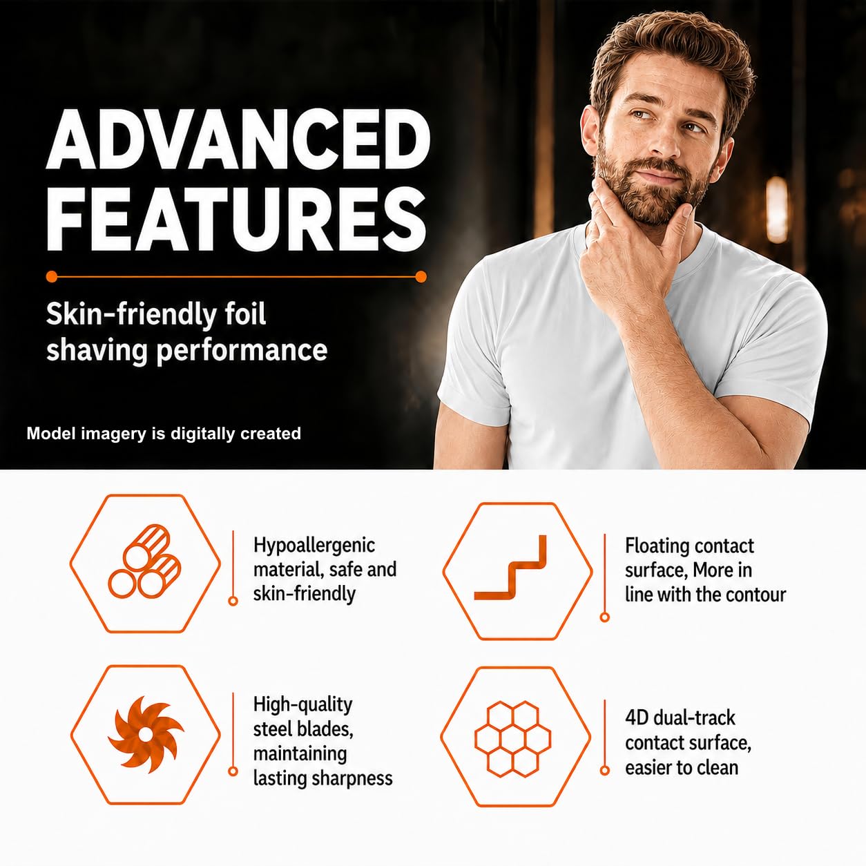 1 Pack Shaver Pro 4 Replacement Heads Compatible with Skulls Pitbulls Series,Gold PRO/Silver PRO/Platinum PRO/Butterfly Kiss PRO Head Shavers,Electric Shaver & Head Shaver Replacement Blade