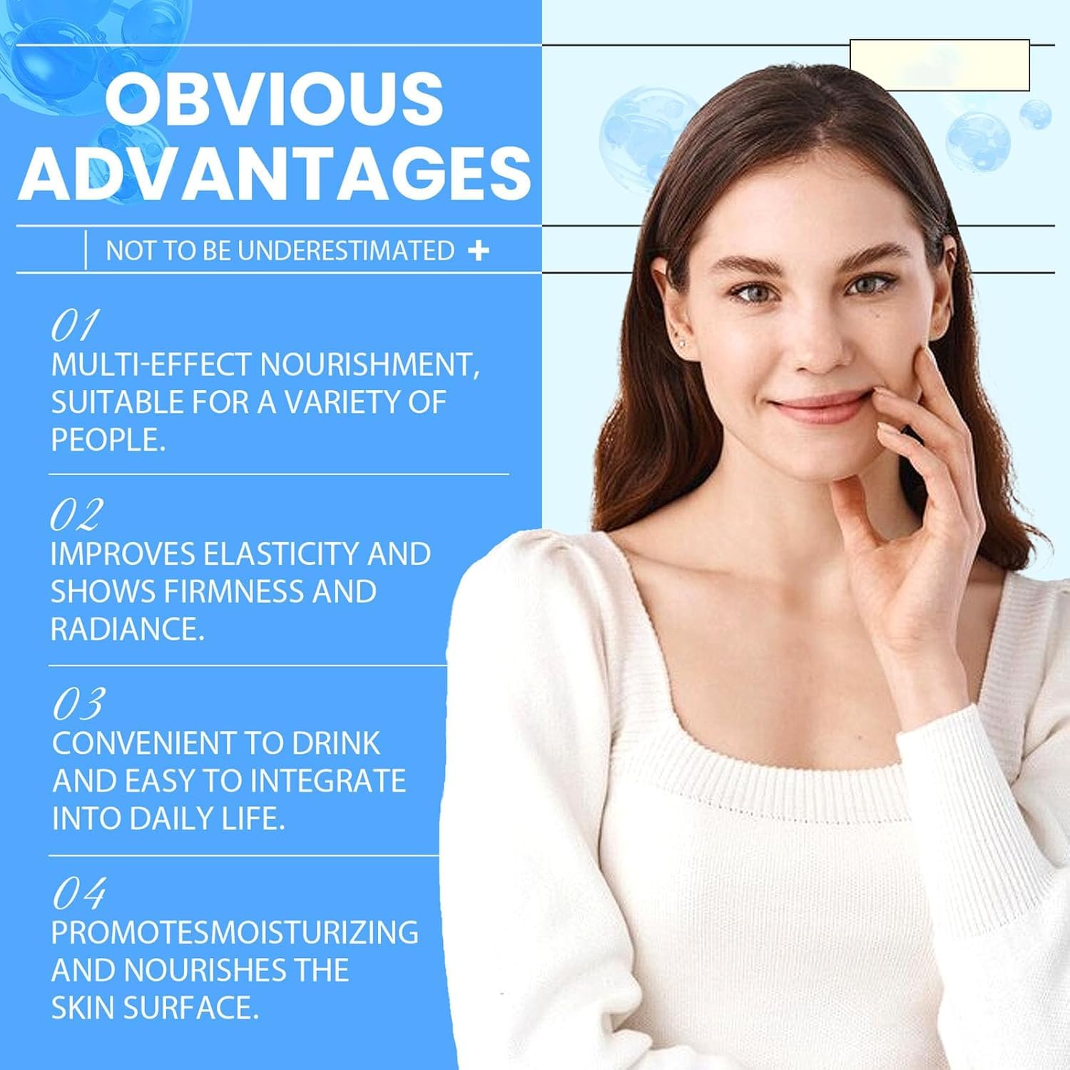 Hyaluronic Acid Powder for Face, DIY Hyaluronic Acid Serum, Low Molecular Weight Hyaluronic Acid Powder for Skin Hydration and Moisture Support (1pack)