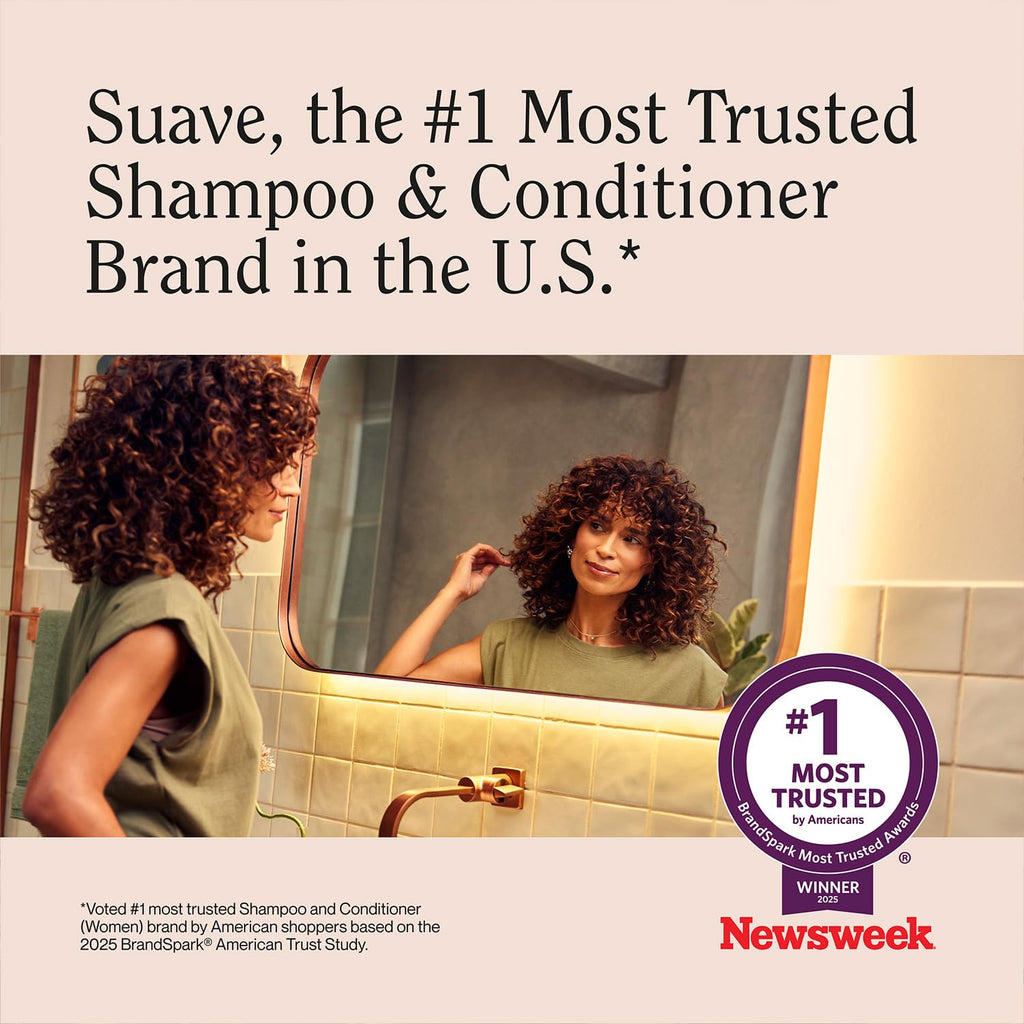 Suave Body Wash 2-Pack + Nourishing Shampoo & Conditioner, Wild Cherry Blossom – Gentle Body Care & Hair Care Set with Vitamin E, Cruelty Free (4 Piece Set)
