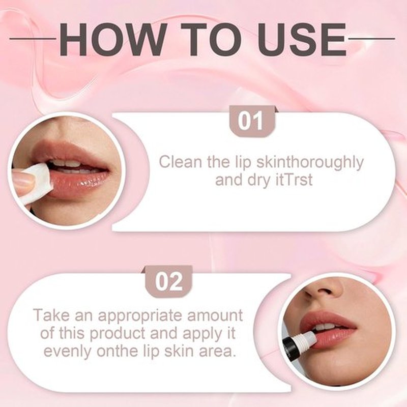 Glovera Labios Carnosos Lip Booster Serum - 24-Hour Volumizing Treatment for Hydrated, Plump Lips (1PC)