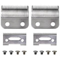Updated Steel Hair Clipper Blade Fit for Wahl Precision MC3 Blades, Pack of 2 Steel Blades Replacement for 2-Hole Standard Wedge 5 Star Legend Clippers