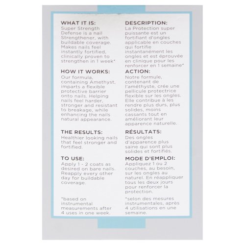 Sally Hansen Nail Treatment Repair + Rescue Super Strength Defense | Nail Strengthener | Fortifies Weak Nails & Delivers Stronger Nails in 1 Week
